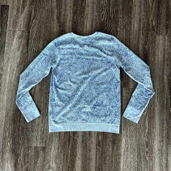 EUC Lululemon Swiftly Breathe Long Sleeve Shirt Blue Pattern Women’s Size 6 Run - Picture 5 of 10